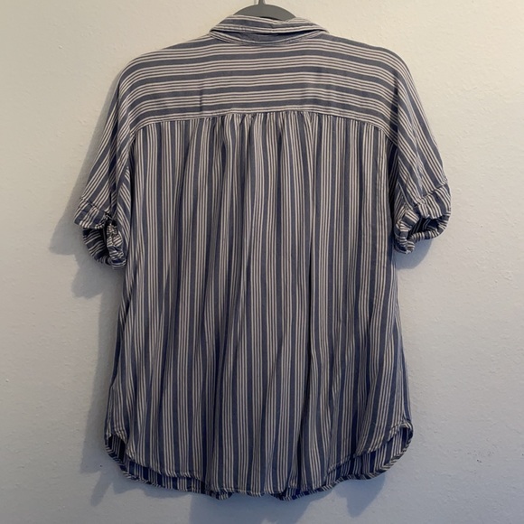 Blue & White striped top - Picture 3 of 3